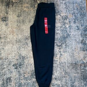 Puma Kids Black Joggers with Red Details